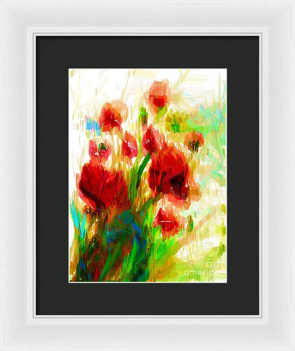 Framed Print - Red Poppies