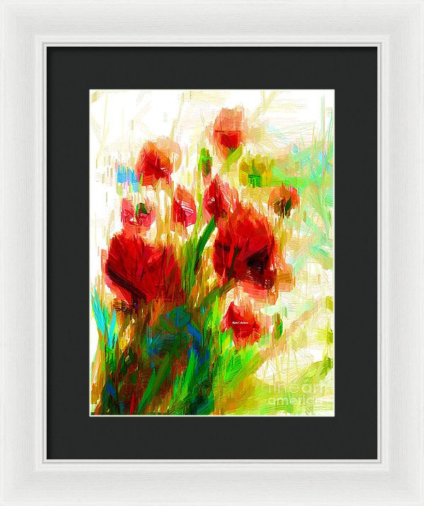 Framed Print - Red Poppies