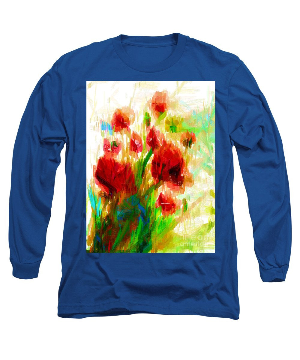 Long Sleeve T-Shirt - Red Poppies