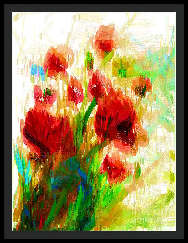 Framed Print - Red Poppies