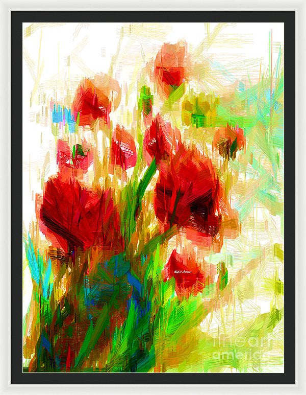 Framed Print - Red Poppies