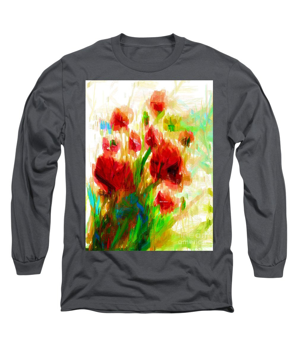 Long Sleeve T-Shirt - Red Poppies