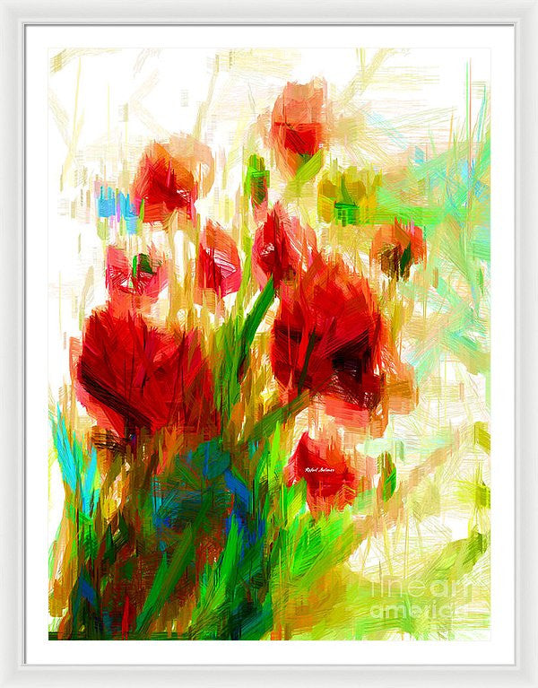 Framed Print - Red Poppies