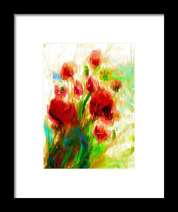 Framed Print - Red Poppies