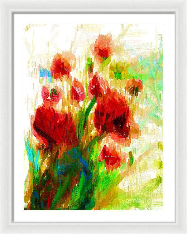 Framed Print - Red Poppies