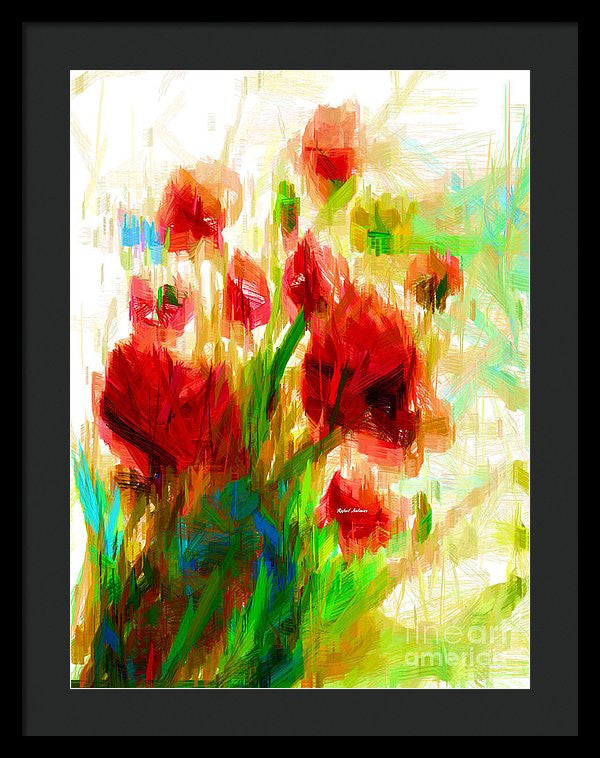 Framed Print - Red Poppies