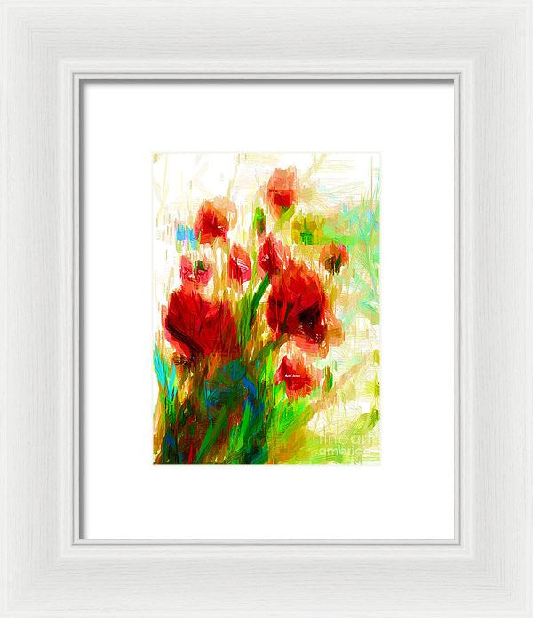 Framed Print - Red Poppies