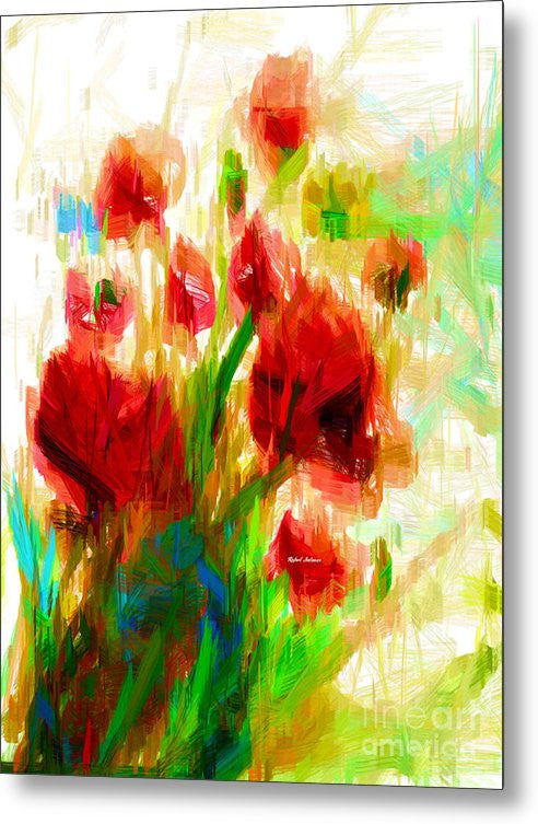 Metal Print - Red Poppies