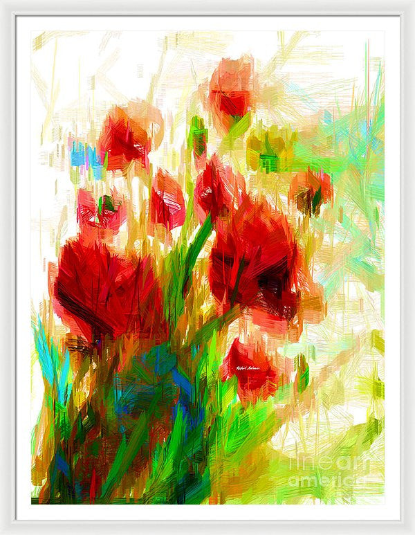 Framed Print - Red Poppies