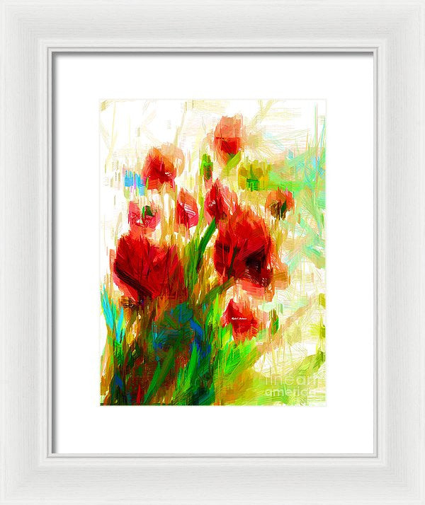 Framed Print - Red Poppies