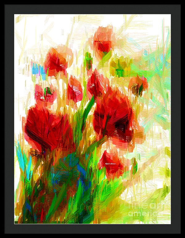 Framed Print - Red Poppies