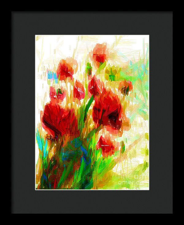 Framed Print - Red Poppies