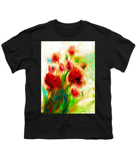 T-shirt pour jeunes – Coquelicots rouges