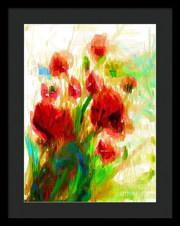 Framed Print - Red Poppies