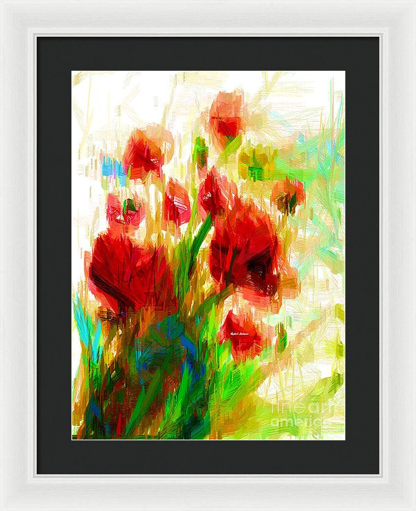 Framed Print - Red Poppies