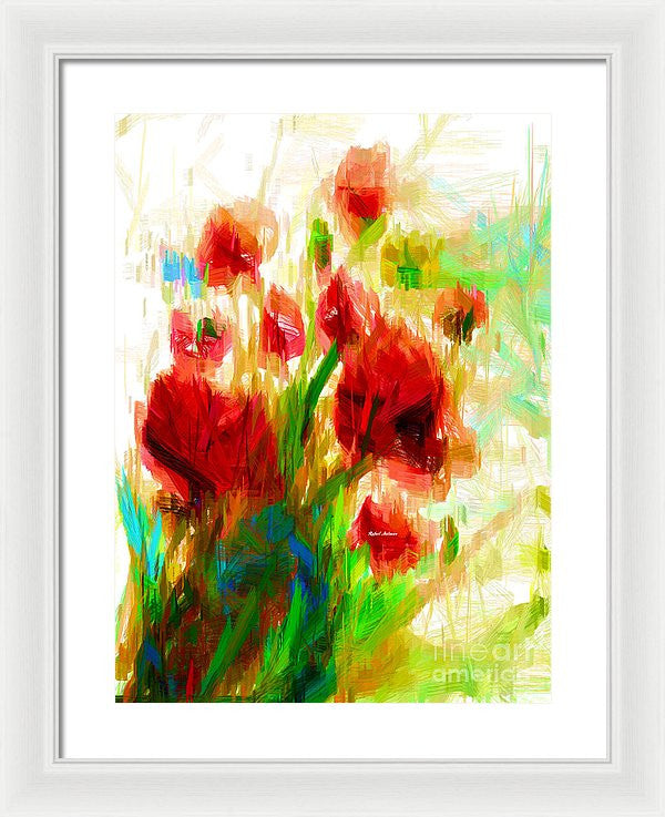 Framed Print - Red Poppies