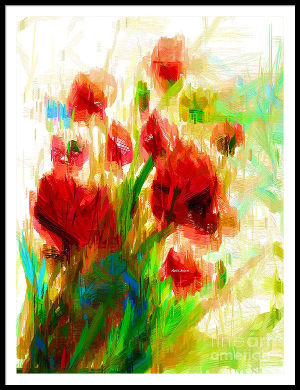 Framed Print - Red Poppies