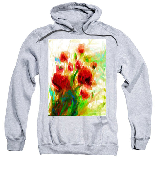 Sweatshirt - Red Poppies