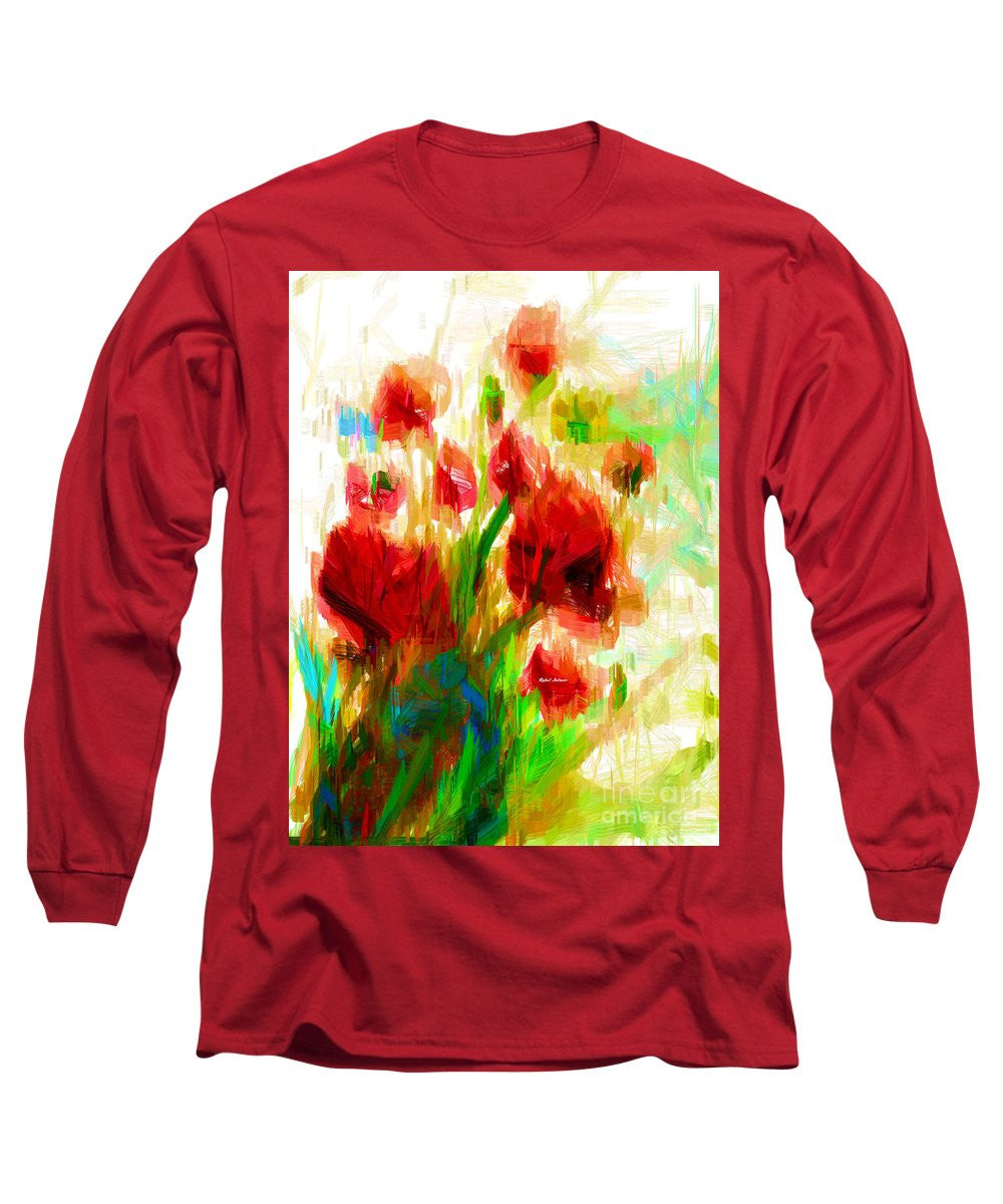 Long Sleeve T-Shirt - Red Poppies