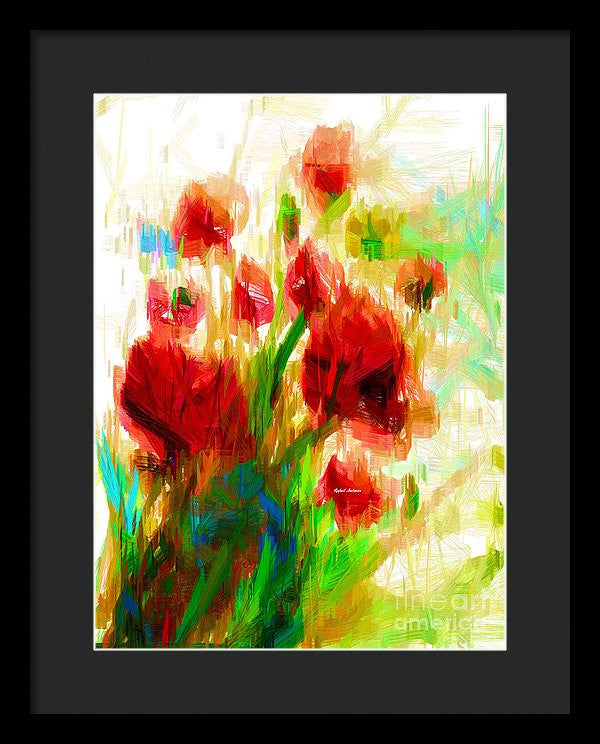 Framed Print - Red Poppies