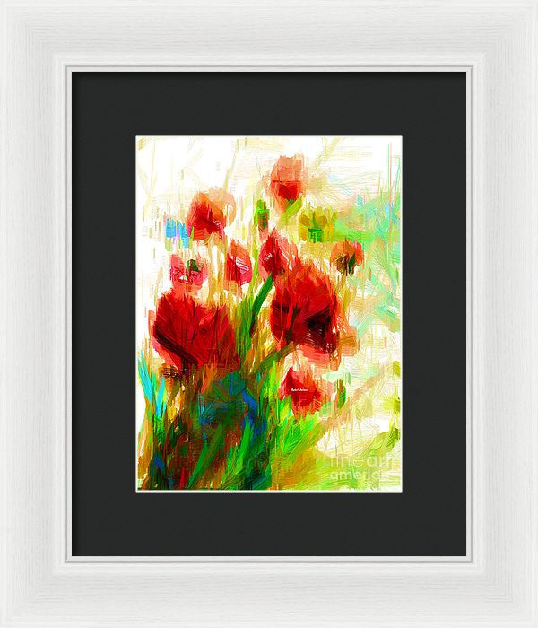 Framed Print - Red Poppies