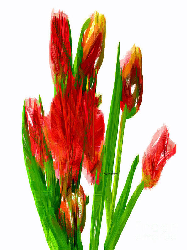 Art Print - Red Tulips