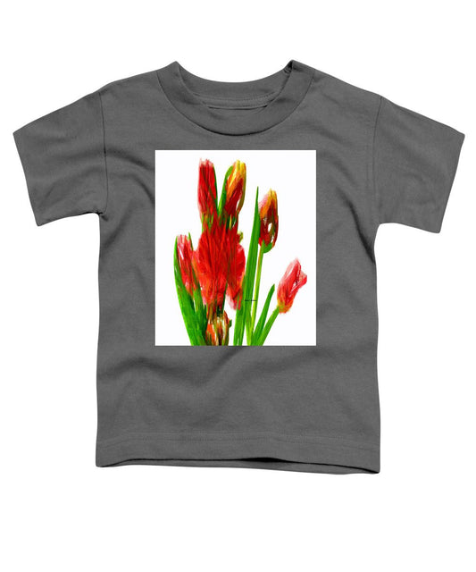 Toddler T-Shirt - Red Tulips