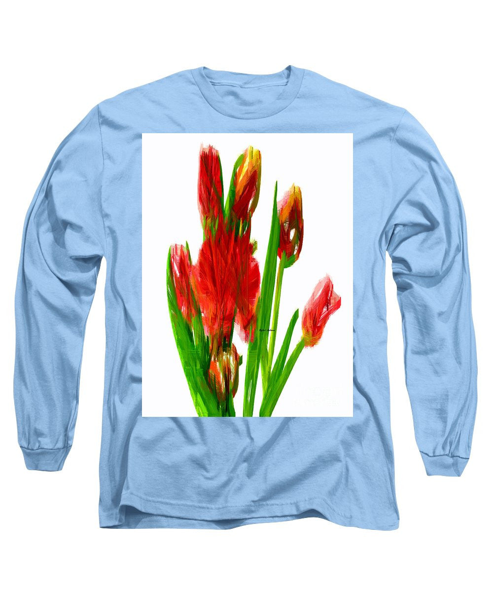 Long Sleeve T-Shirt - Red Tulips