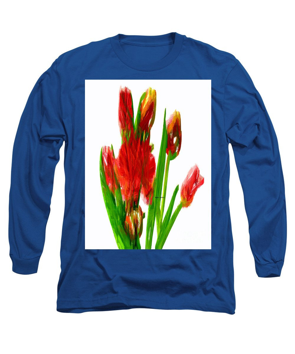 Long Sleeve T-Shirt - Red Tulips