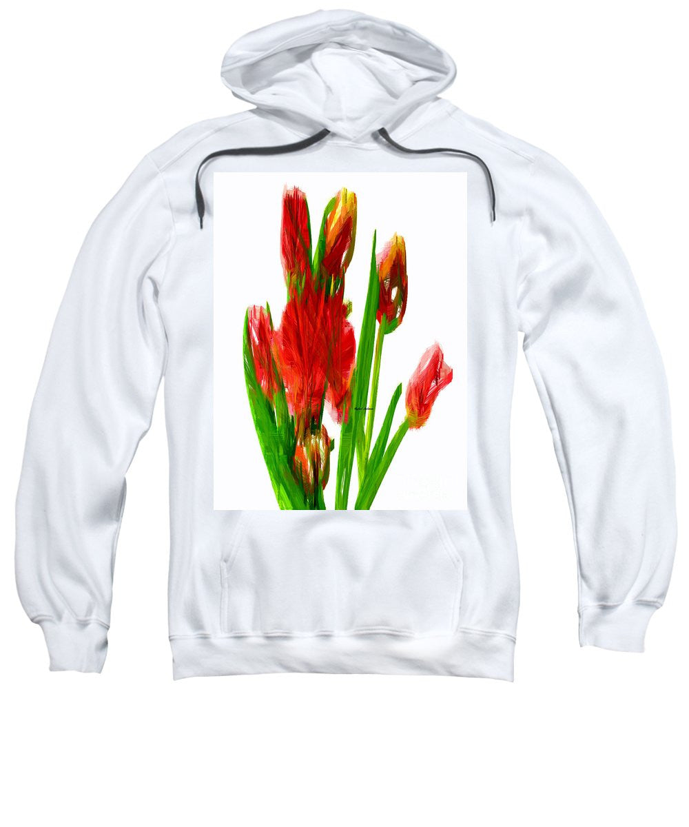 Sweatshirt - Red Tulips