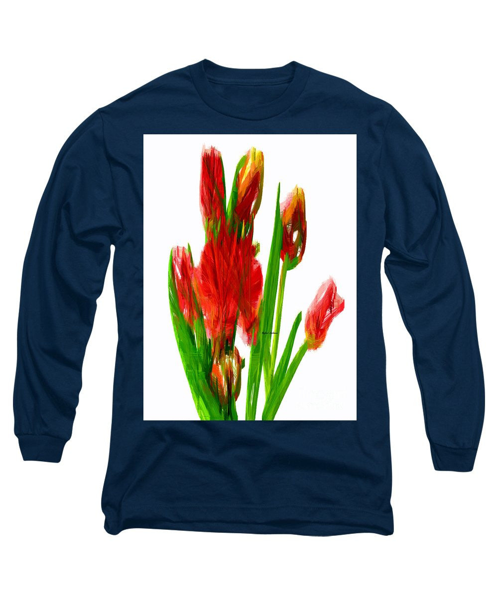 Long Sleeve T-Shirt - Red Tulips