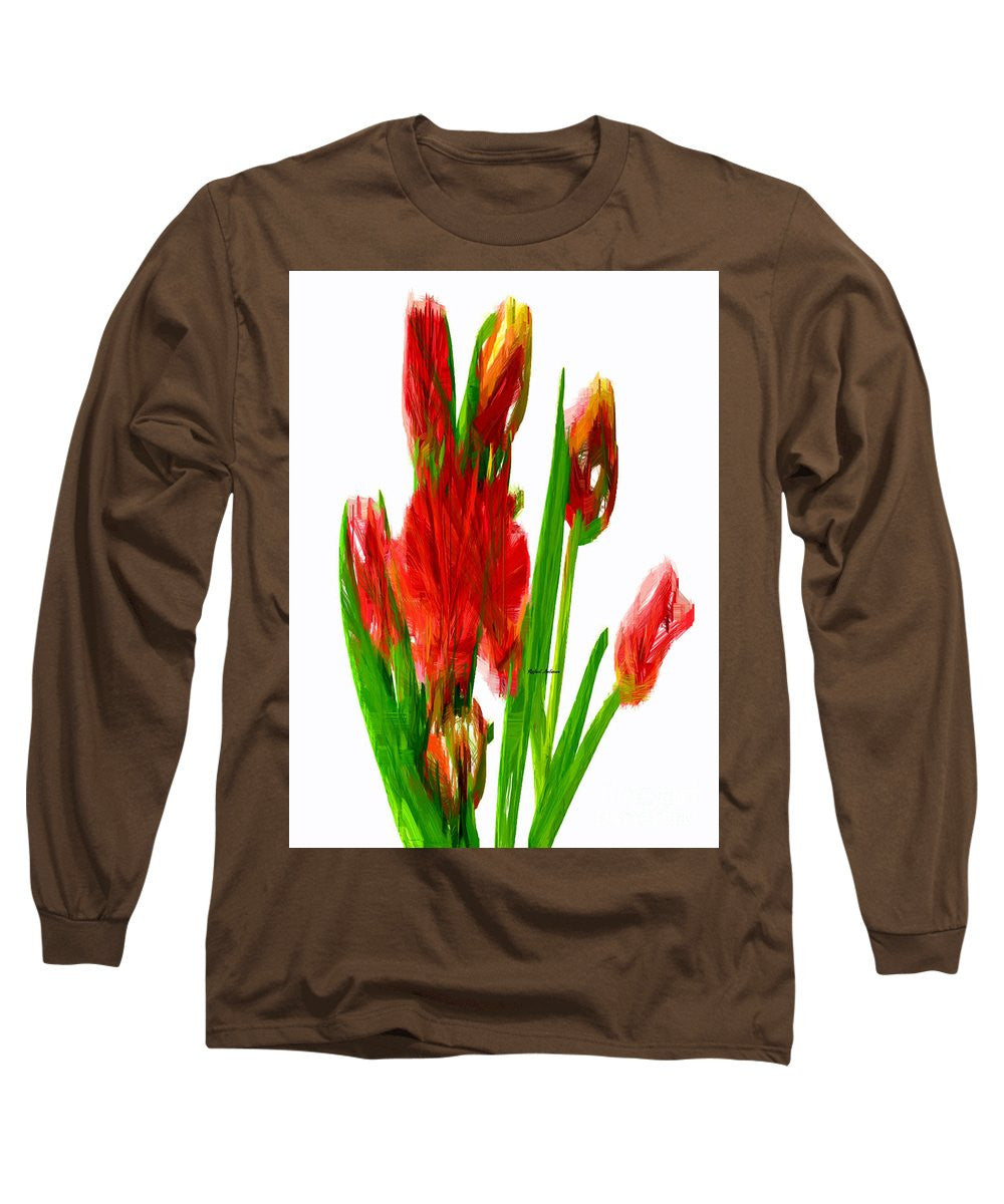 Long Sleeve T-Shirt - Red Tulips