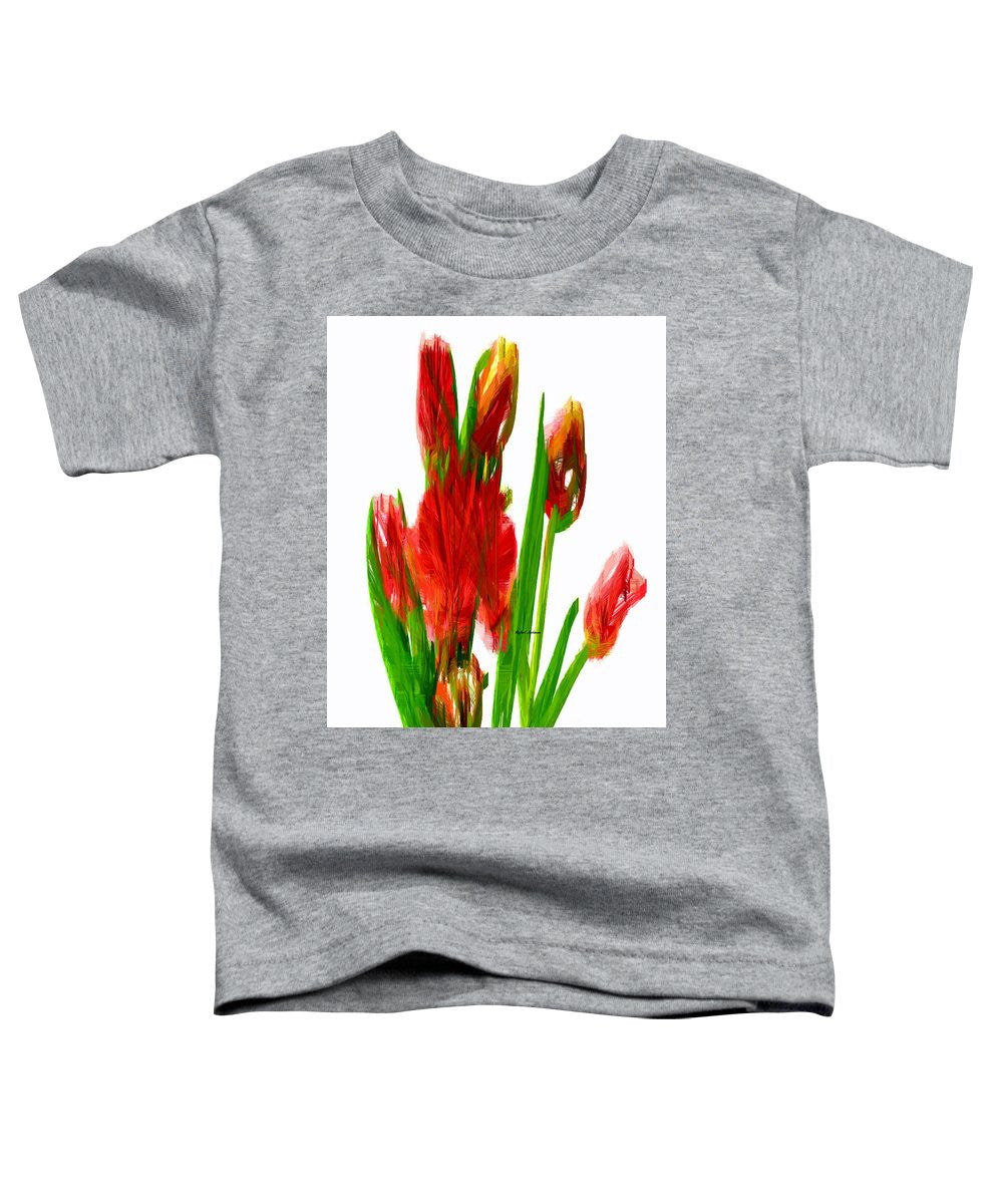 Toddler T-Shirt - Red Tulips