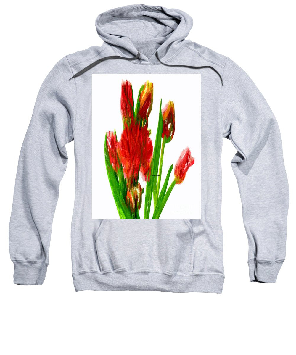 Sweatshirt - Red Tulips