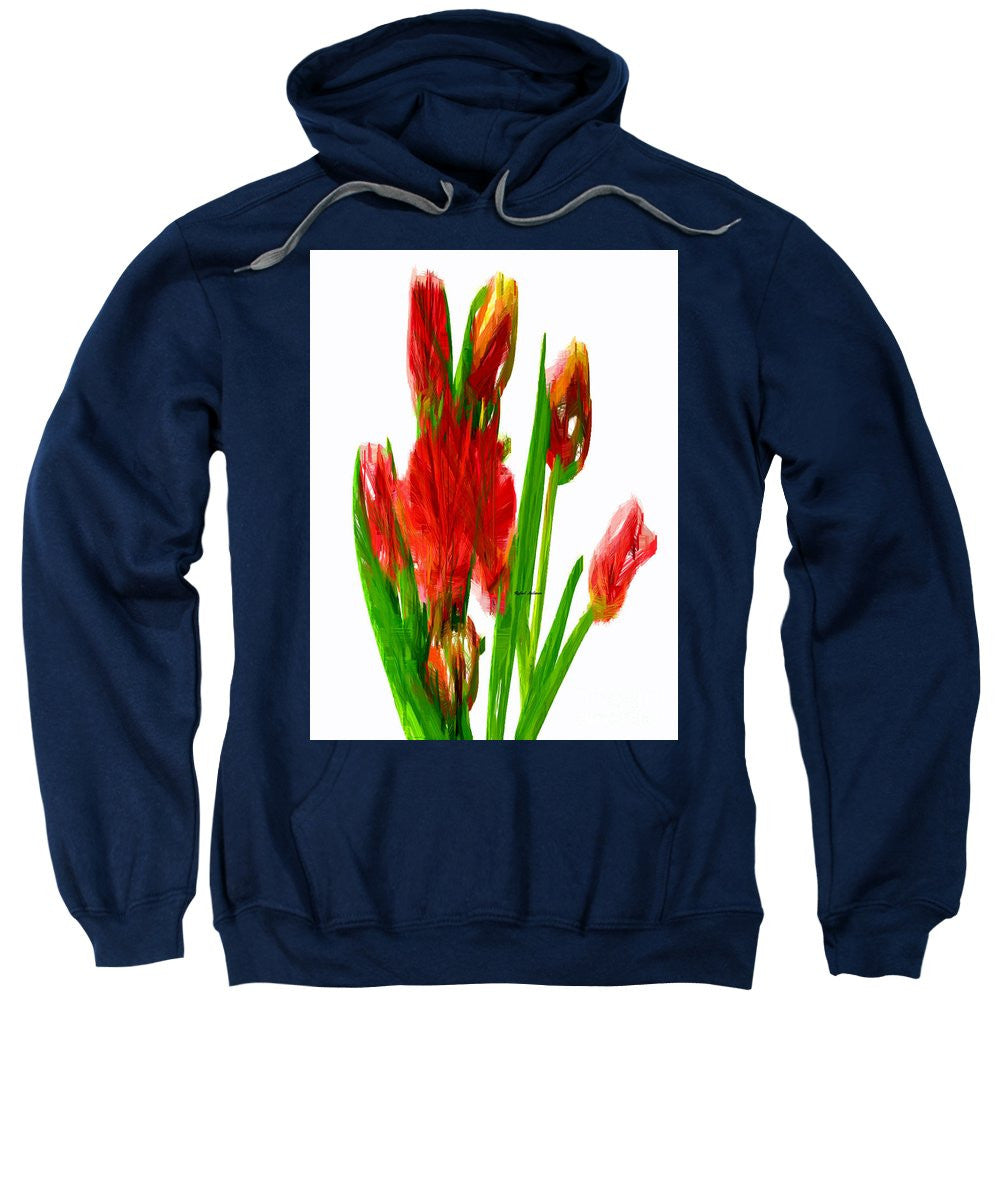 Sweatshirt - Red Tulips