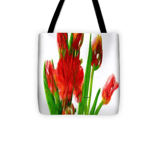 Tote Bag - Red Tulips