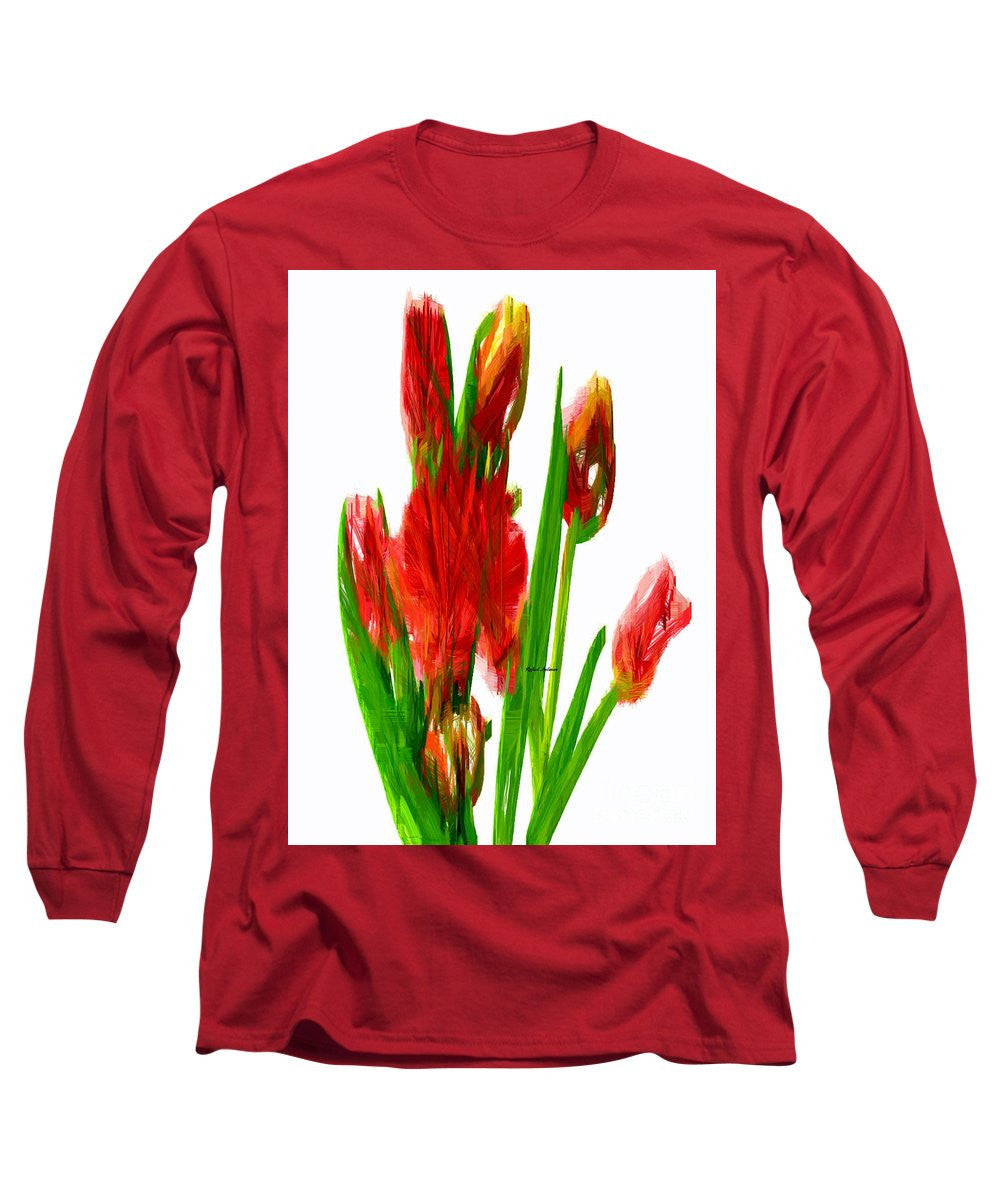 Long Sleeve T-Shirt - Red Tulips