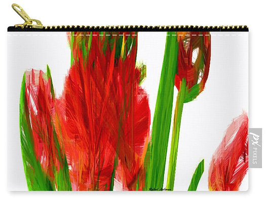 Carry-All Pouch - Red Tulips