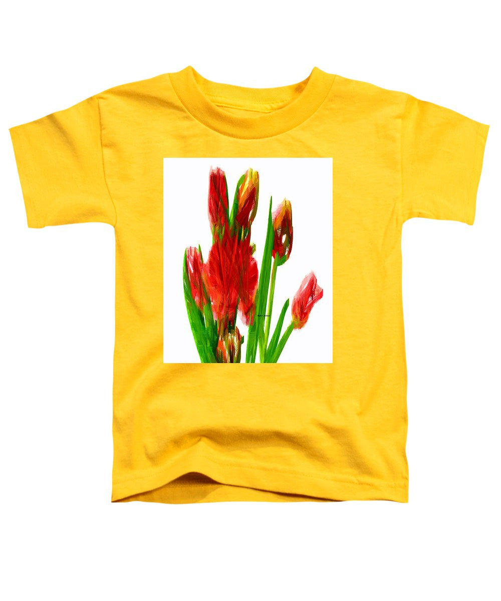 Toddler T-Shirt - Red Tulips