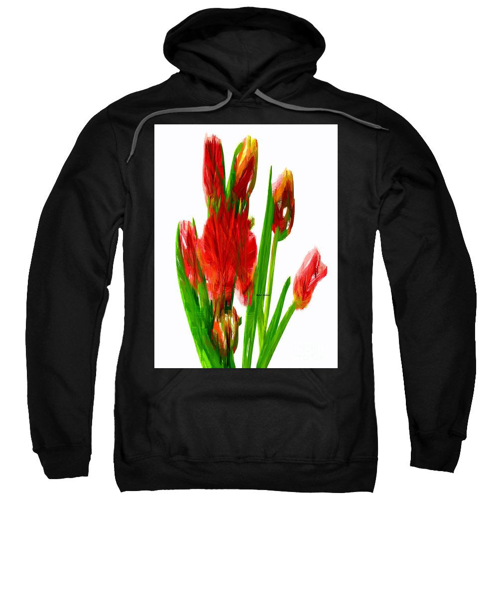 Sweatshirt - Red Tulips