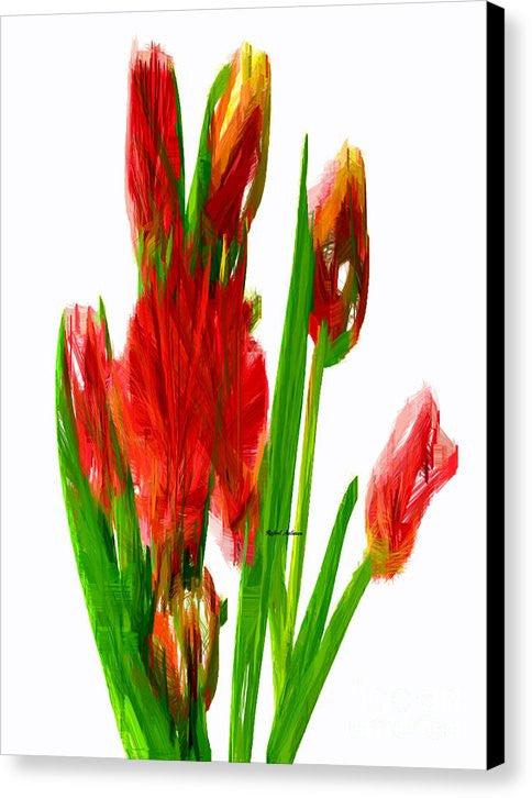 Canvas Print - Red Tulips