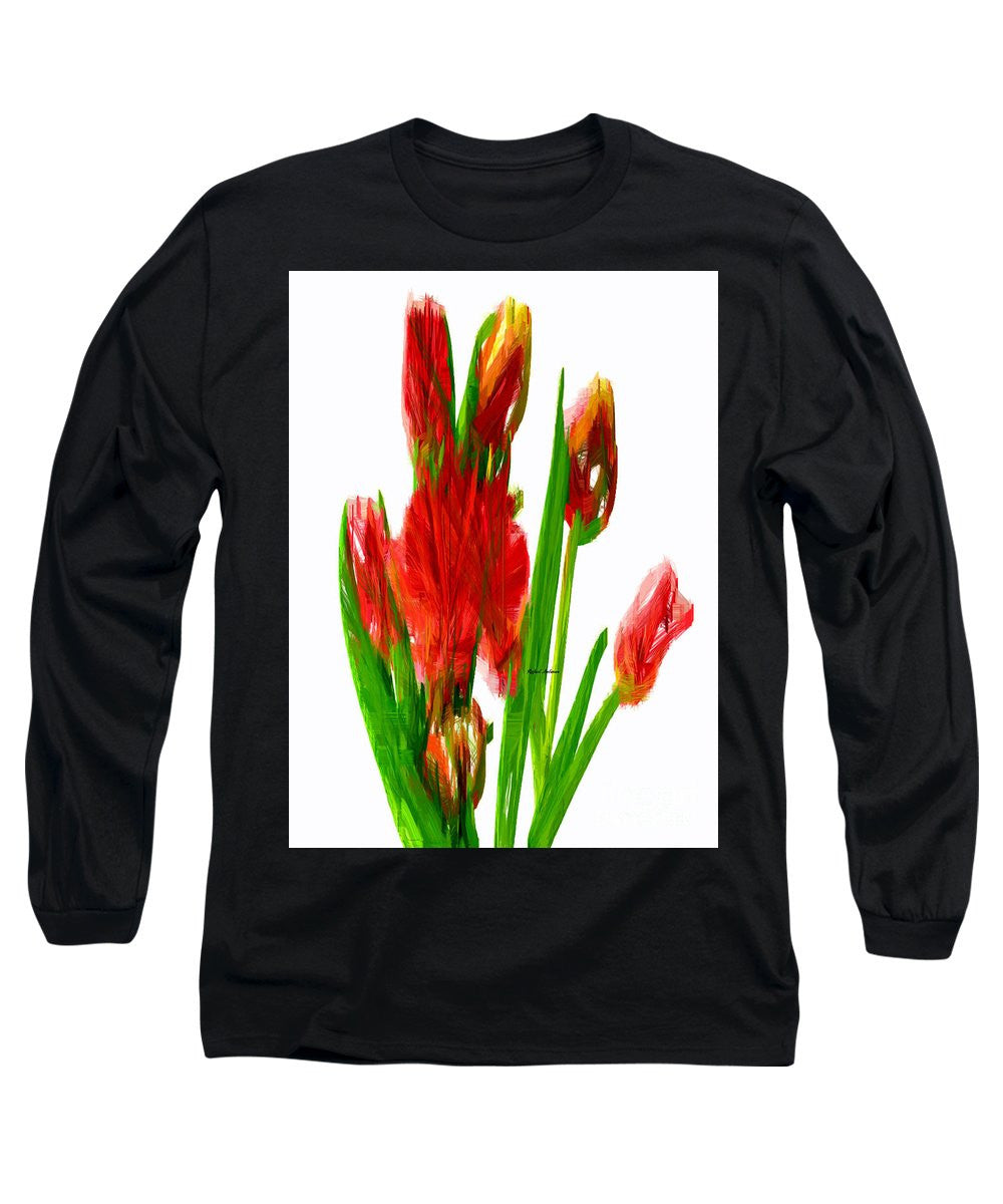 Long Sleeve T-Shirt - Red Tulips