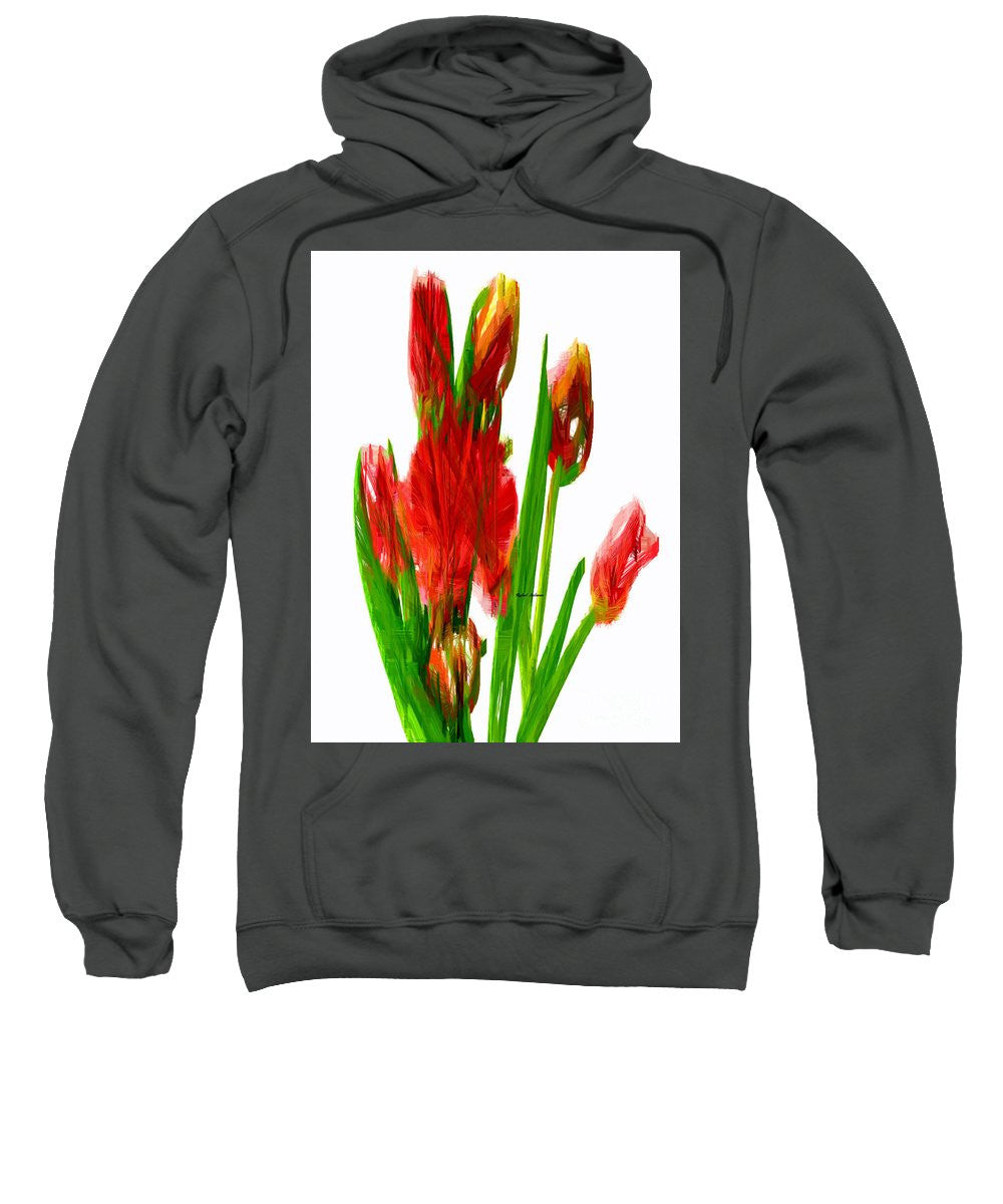 Sweatshirt - Red Tulips