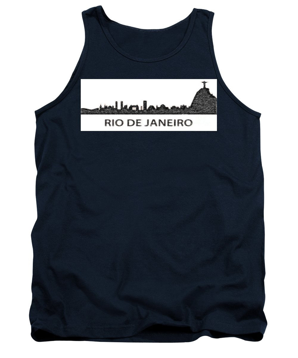 Tank Top - Rio De Janeiro Silouhette Sketch