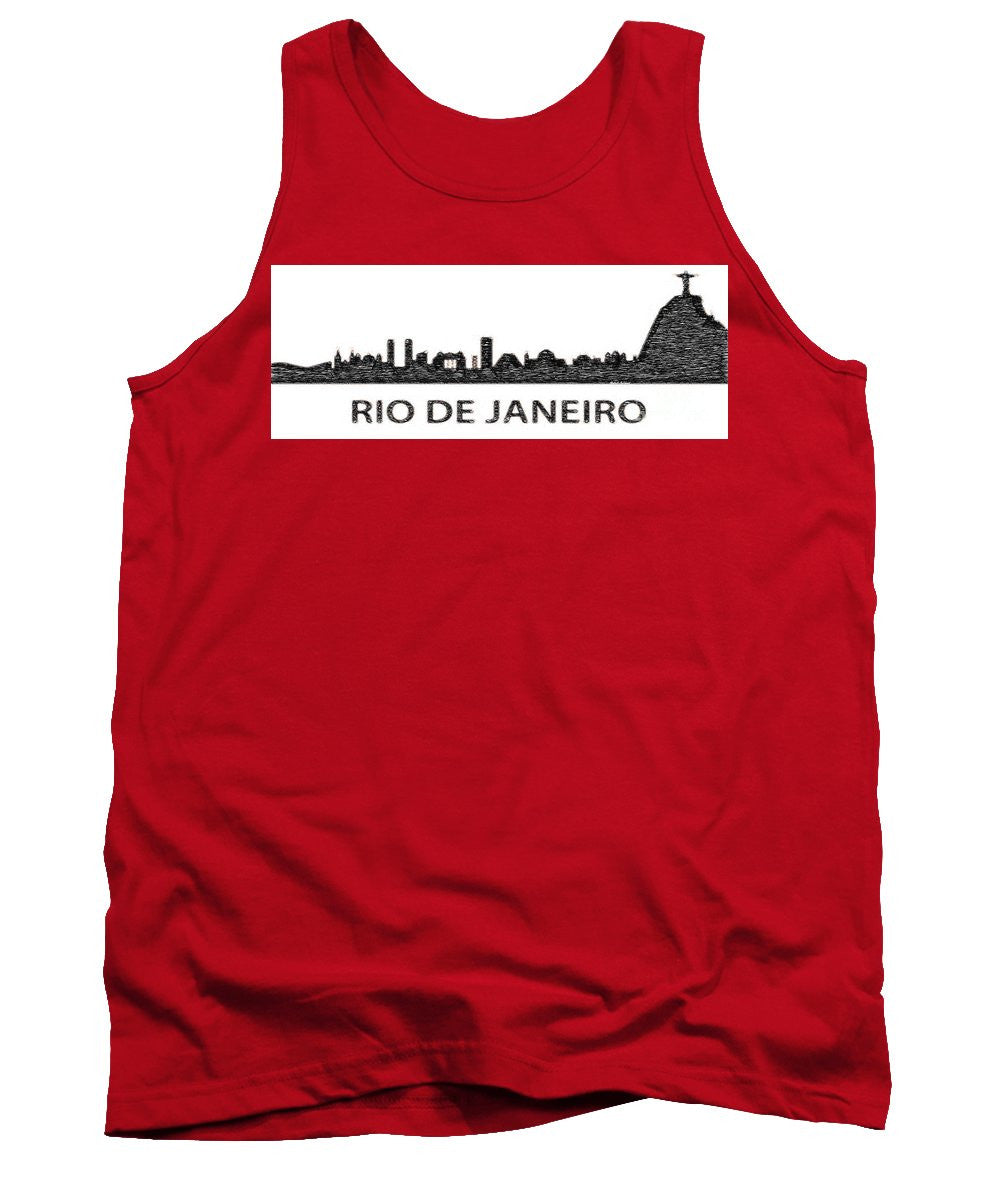 Tank Top - Rio De Janeiro Silouhette Sketch