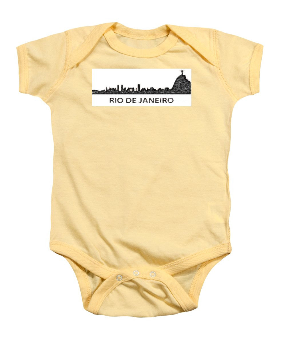 Baby Onesie - Rio De Janeiro Silouhette Sketch