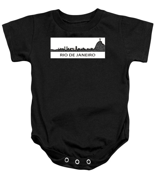 Baby Onesie - Rio De Janeiro Silouhette Sketch