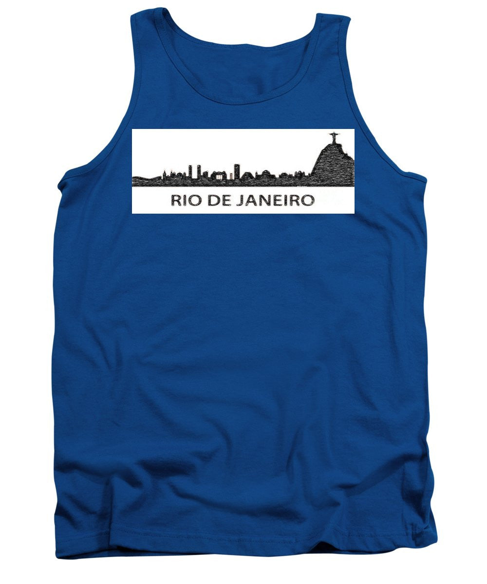 Tank Top - Rio De Janeiro Silouhette Sketch