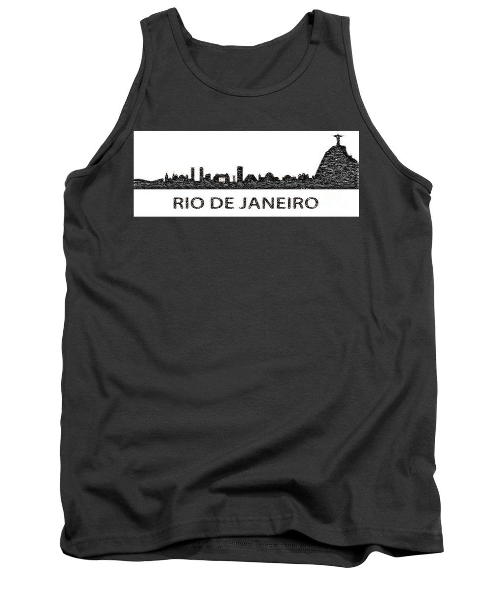 Tank Top - Rio De Janeiro Silouhette Sketch