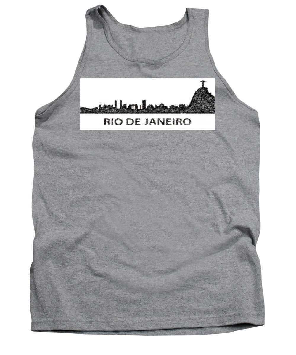 Tank Top - Rio De Janeiro Silouhette Sketch